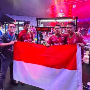 Indonesia menjadi juara dunia dalam ajang kompetisi teknisi ponsel di China